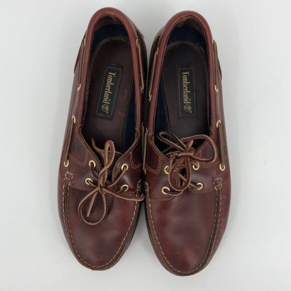 Timberland Brown Leather Loafers | Almond Toe & Lace Up main image 5